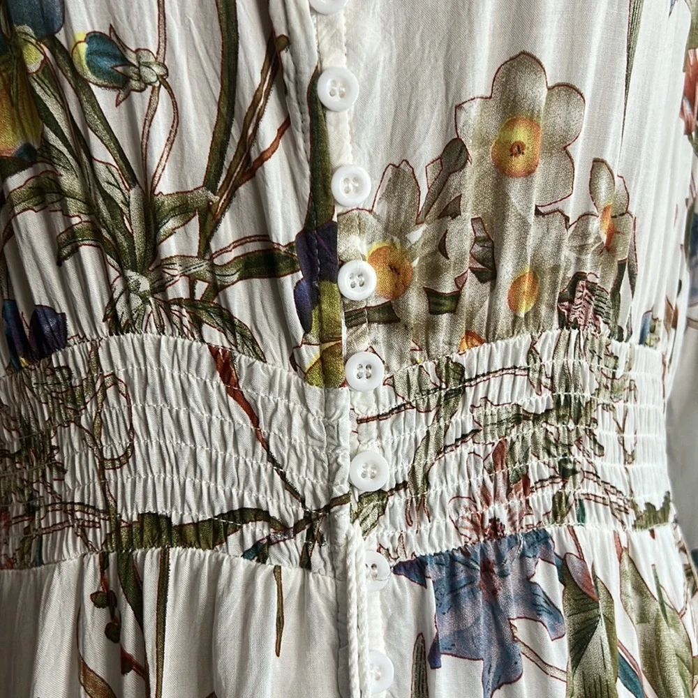 Floral Maxi Dress - White - Picture 4 of 11